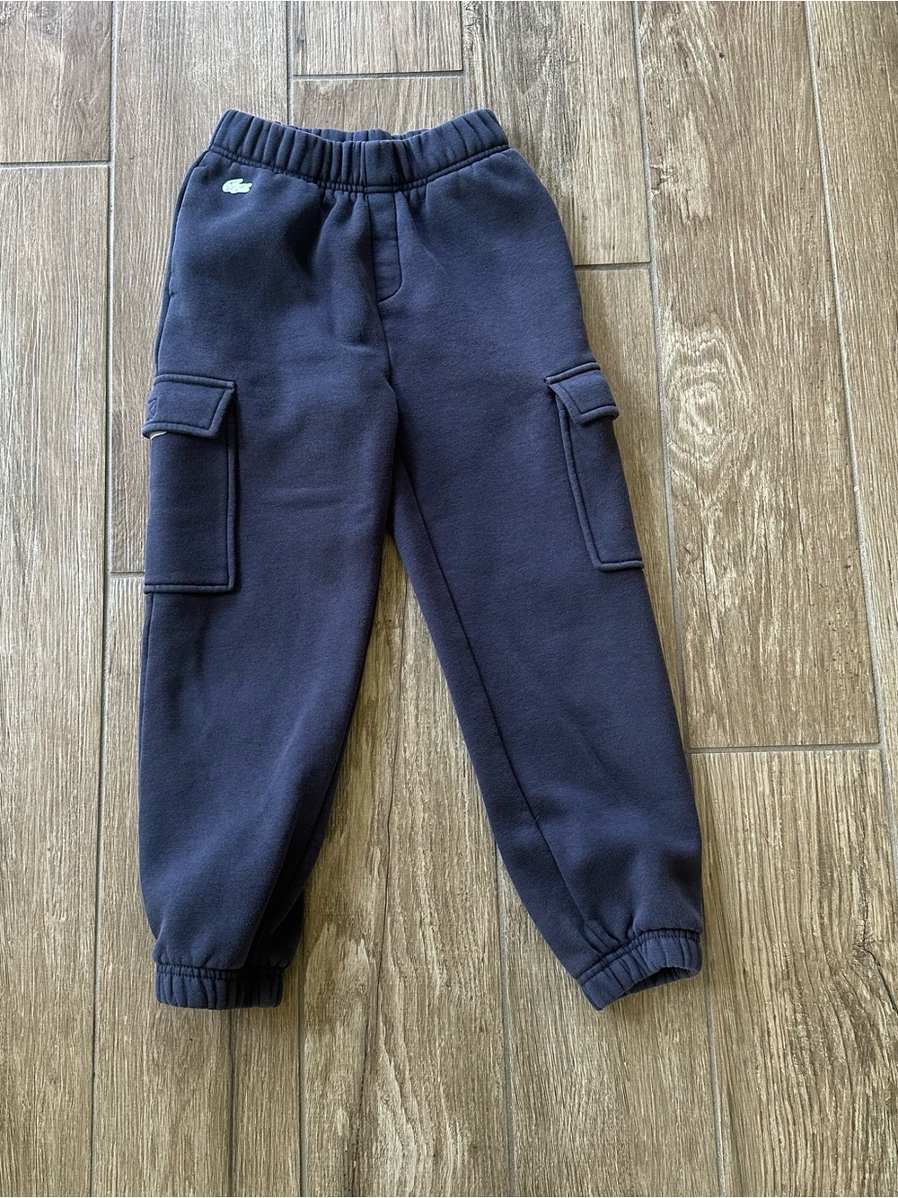 Lacoste Navy Cargo Jogger Pants for Kids size 8